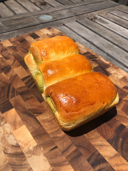 Lemon Matcha Milk Bread