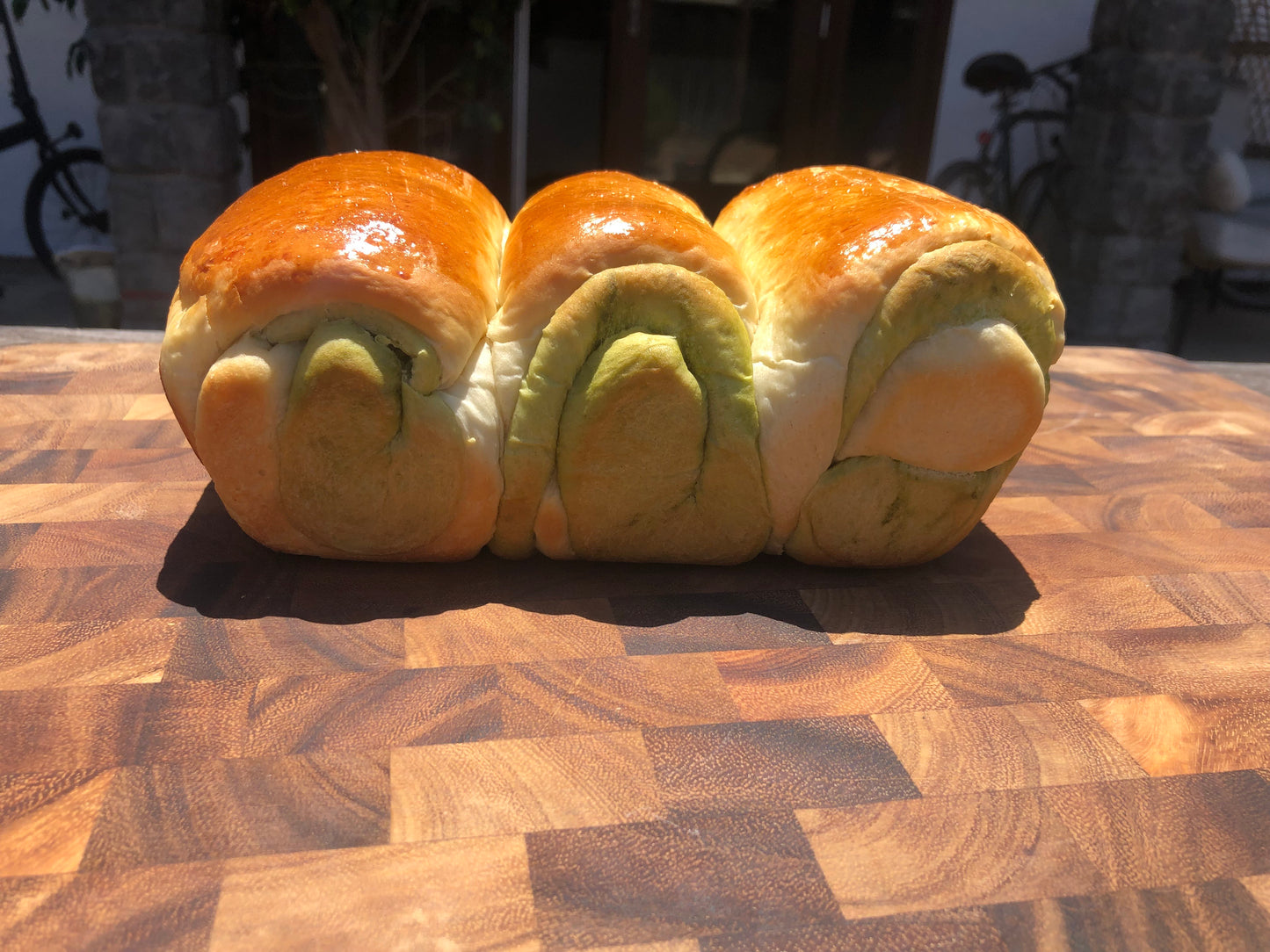 Lemon Matcha Milk Bread