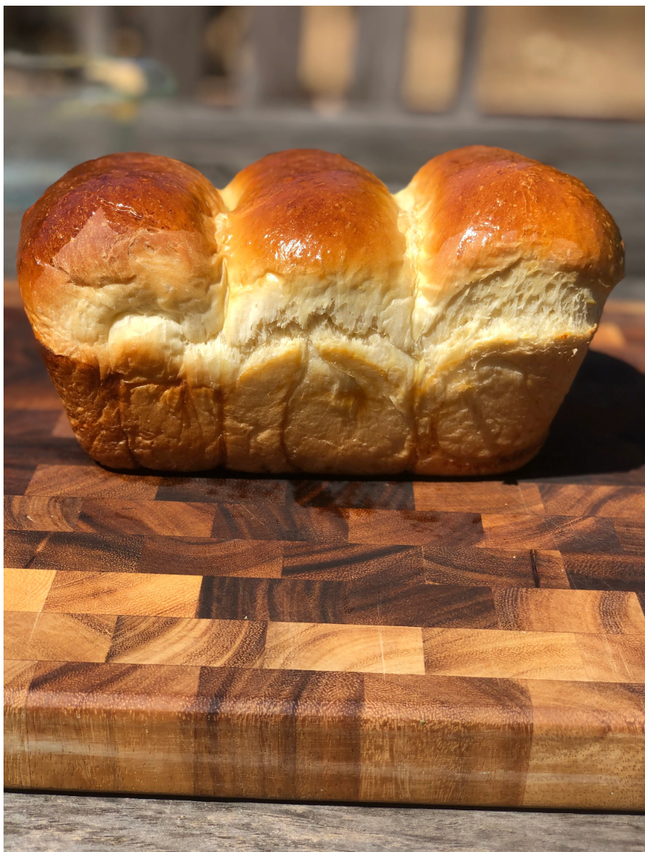 hokkaido milk bread shokupan, height view