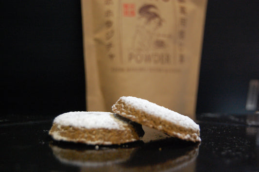 hojicha cookie, front view